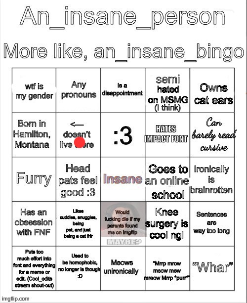 an insane bingo (April 2025) | image tagged in an insane bingo april 2025 | made w/ Imgflip meme maker