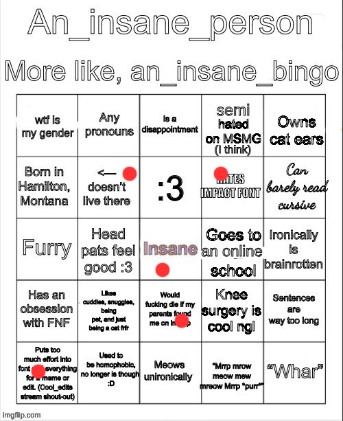 an insane bingo (April 2025) | image tagged in an insane bingo april 2025 | made w/ Imgflip meme maker