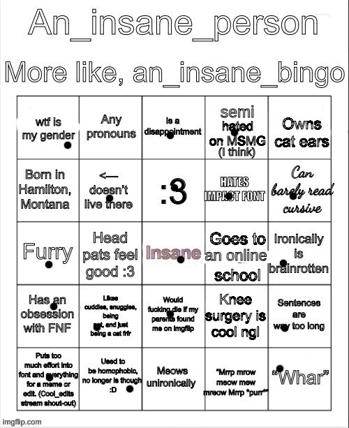 an insane bingo (April 2025) | image tagged in an insane bingo april 2025 | made w/ Imgflip meme maker