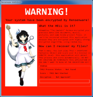 Rensenware warning Blank Meme Template