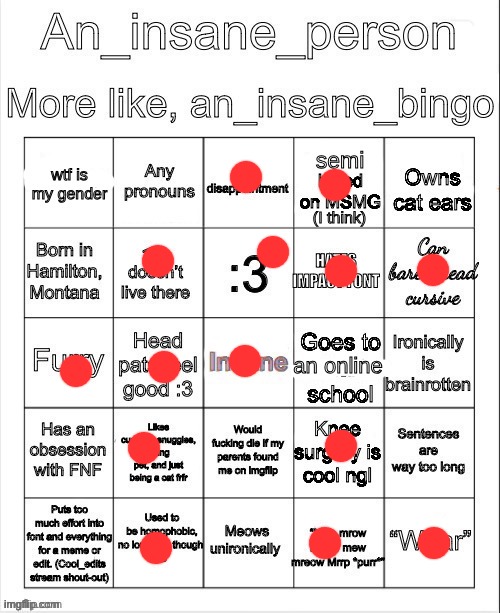 an insane bingo (April 2025) | image tagged in an insane bingo april 2025 | made w/ Imgflip meme maker