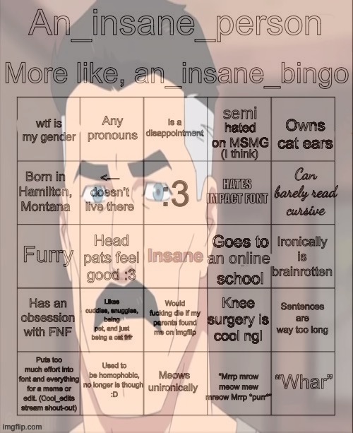 Unrelatable | image tagged in msmg,bingo | made w/ Imgflip meme maker