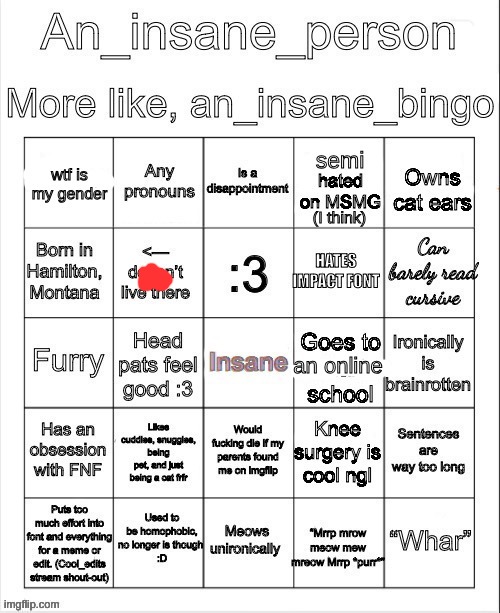 an insane bingo (April 2025) | image tagged in an insane bingo april 2025 | made w/ Imgflip meme maker