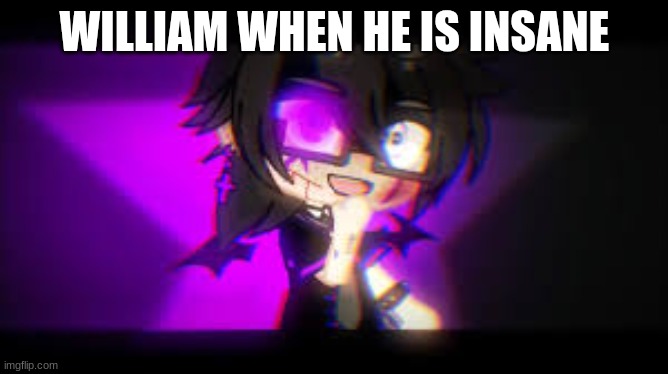 william | WILLIAM WHEN HE IS INSANE | image tagged in william | made w/ Imgflip meme maker