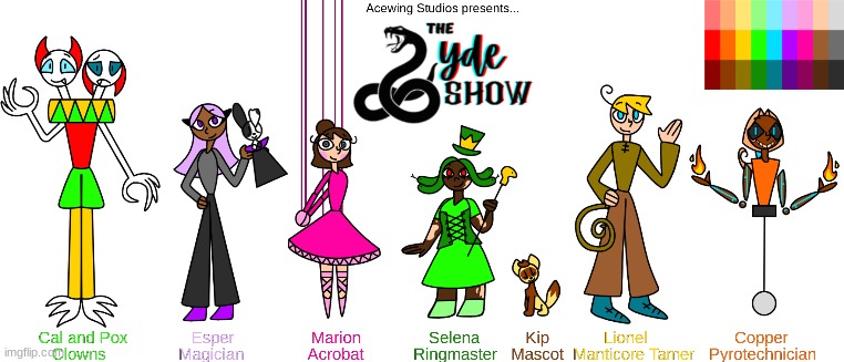 AAAAAH SYDE SHOW REDESIGNS | image tagged in ocs | made w/ Imgflip meme maker