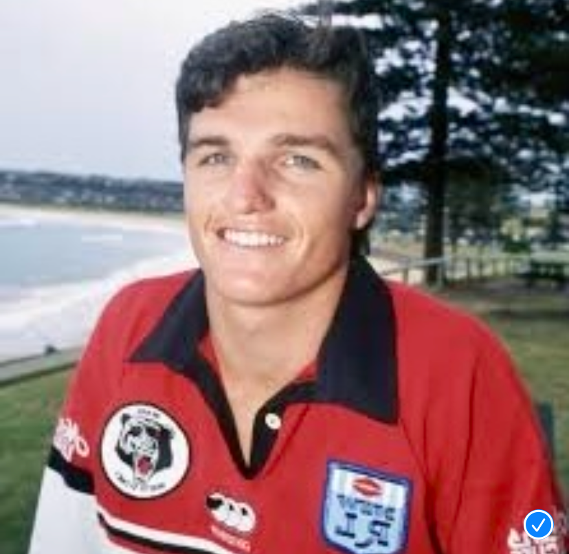 Reversed photo of Ivan Cleary in a North Sydney Bears Jersey Blank Meme Template