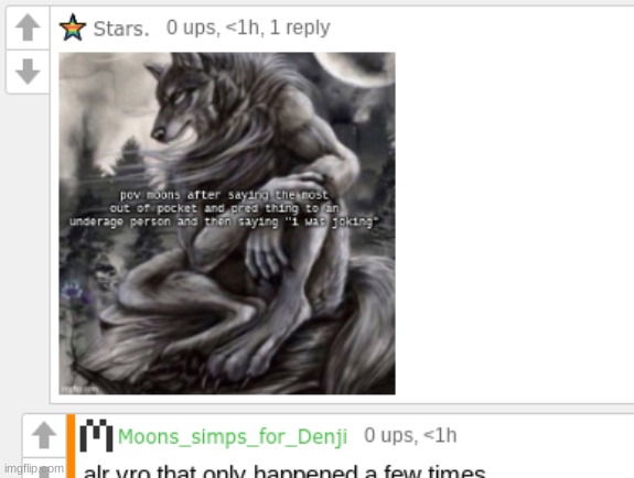 moons not pred | image tagged in moons not pred | made w/ Imgflip meme maker