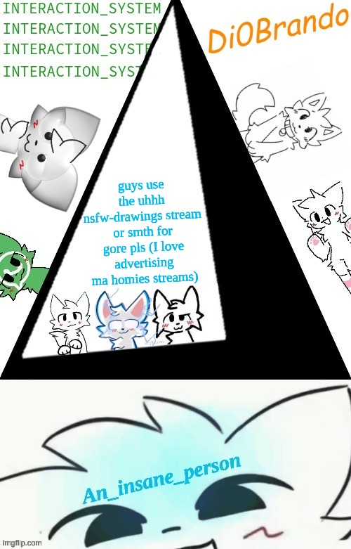 Boykisser shared temp (Insane) | guys use the uhhh nsfw-drawings stream or smth for gore pls (I love advertising ma homies streams) | image tagged in boykisser shared temp insane | made w/ Imgflip meme maker