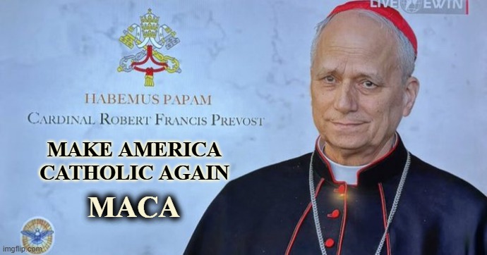 MAKE AMERICA CATHOLIC AGAIN; MACA | image tagged in pope,catholic,maga | made w/ Imgflip meme maker