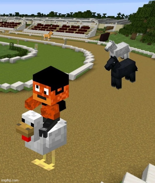 Was at the Minecraft Kentucky derby | made w/ Imgflip meme maker