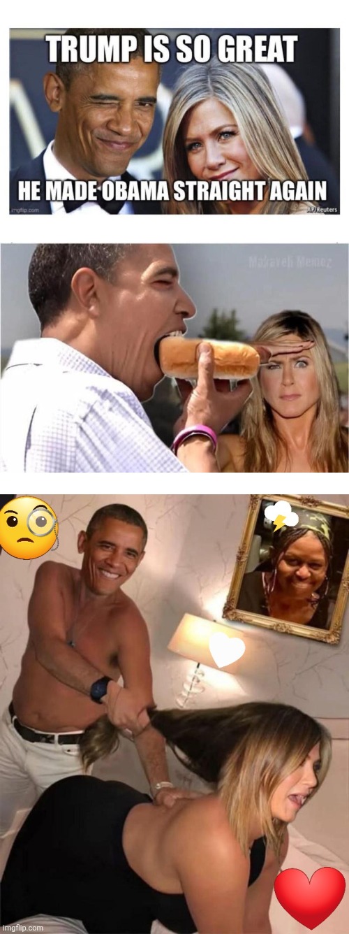Trump is so great he made Obama go straight Blank Meme Template