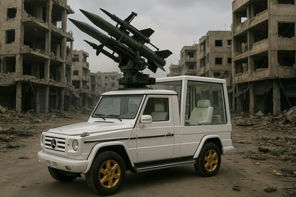 Popemobile with Anti Aircraft Blank Meme Template