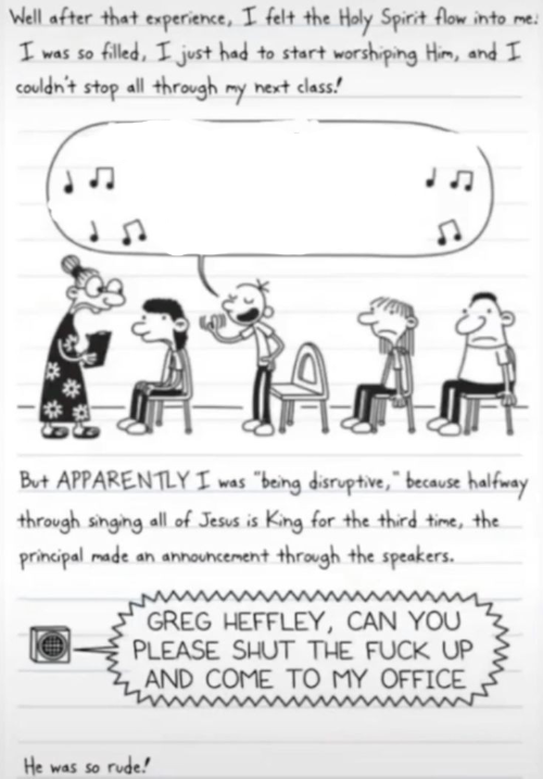 High Quality Greg Heffley singing Blank Meme Template