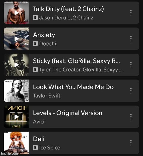 What does my music taste say about me? | image tagged in music,spotify,rap,hip hop,taylor swift,tyler the creator | made w/ Imgflip meme maker
