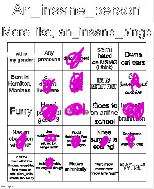an insane bingo (April 2025) | image tagged in an insane bingo april 2025 | made w/ Imgflip meme maker