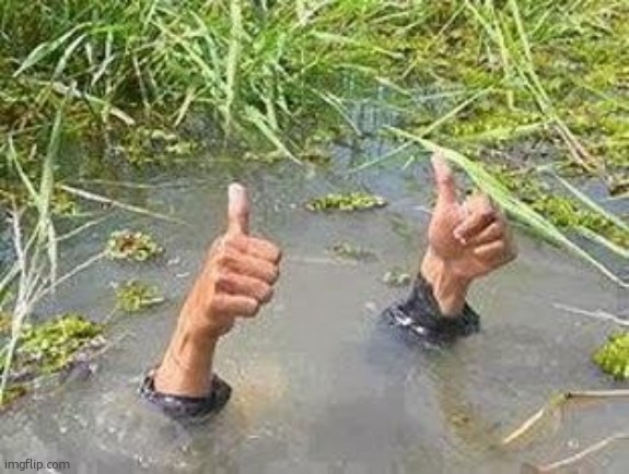image tagged in flooding thumbs up | made w/ Imgflip meme maker