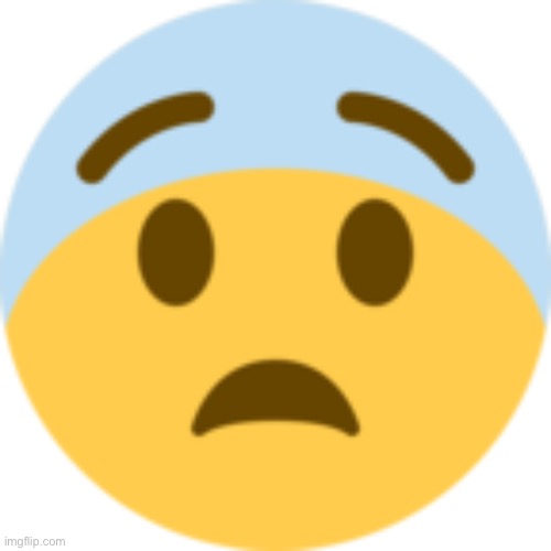Scared emoji | image tagged in scared emoji | made w/ Imgflip meme maker