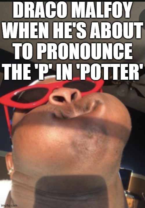 *scoffs*, what fowl misery do you have planed today, >PPPPPPPPPPPPPPPPPPPPPPPPPPPPPPPPPPPPPPPPPPPPPPPPPPPPPPPPPPPPPPPPPPPP<otter | DRACO MALFOY WHEN HE'S ABOUT TO PRONOUNCE THE 'P' IN 'POTTER' | image tagged in black man with puff cheeks,harry potter,draco malfoy,harry potter meme,lol so funny | made w/ Imgflip meme maker