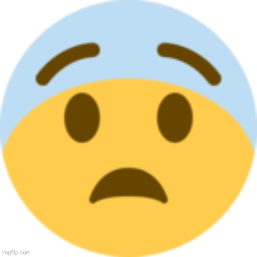 Scared emoji | image tagged in scared emoji | made w/ Imgflip meme maker