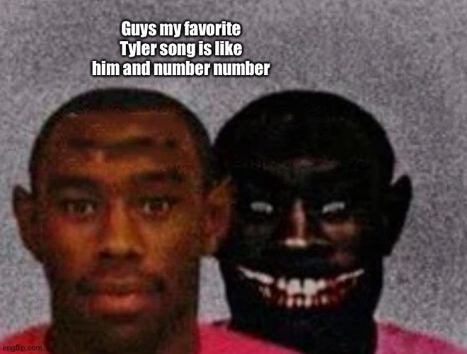 Good Tyler and Bad Tyler | Guys my favorite Tyler song is like him and number number | image tagged in good tyler and bad tyler | made w/ Imgflip meme maker