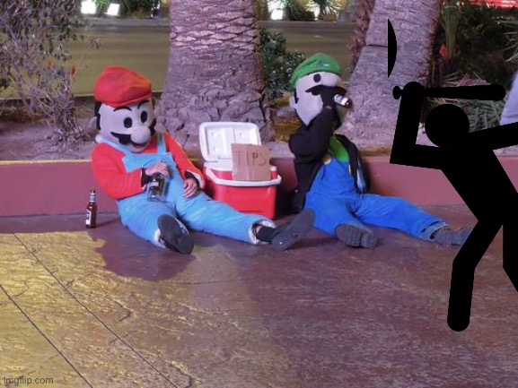mario and luigi drunk | image tagged in mario and luigi drunk | made w/ Imgflip meme maker