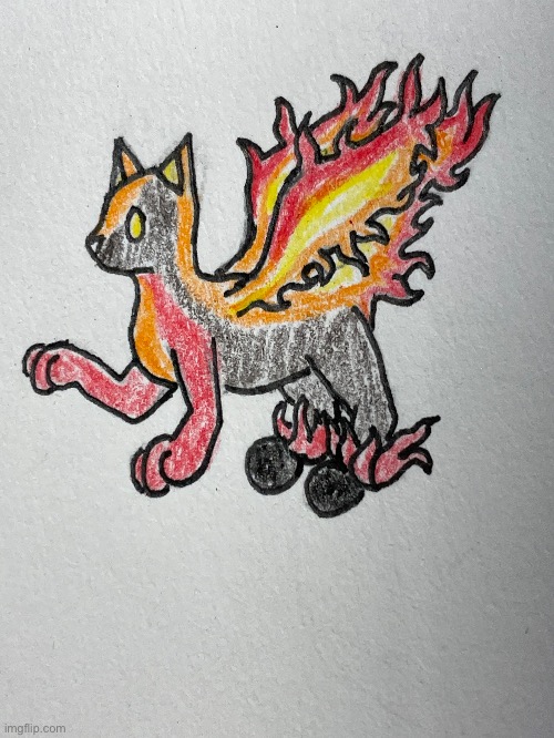 Burnt Pie, my DnD character’s wildfire spirit summon. My story’s on hiatus for the rest of May | made w/ Imgflip meme maker