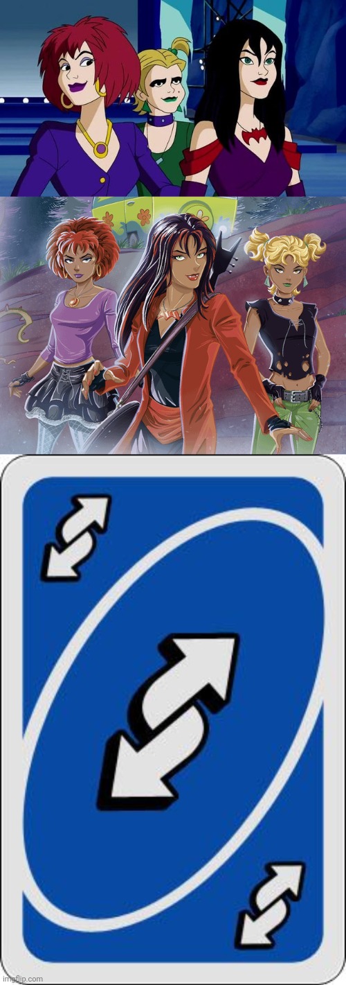 image tagged in uno reverse card,scooby doo,hexgirls | made w/ Imgflip meme maker