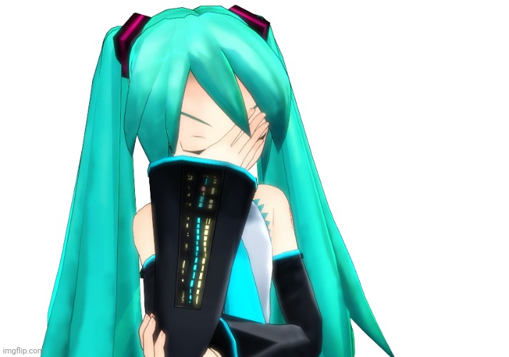 Miku Facepalm | image tagged in miku facepalm | made w/ Imgflip meme maker