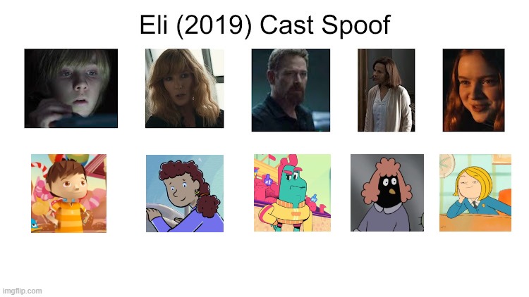 Credit to Waldness Topic International for this used | image tagged in meme,memes,spoof cast,eli,characters,roles | made w/ Imgflip meme maker