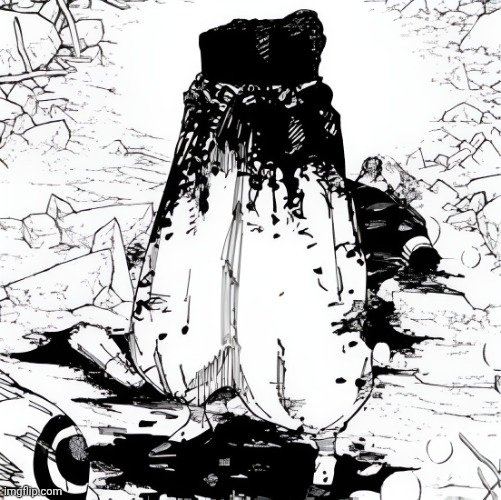 Gojo Satoru dead | image tagged in gojo satoru dead | made w/ Imgflip meme maker
