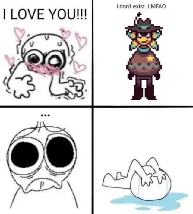 I LOVE YOU Blank Meme Template