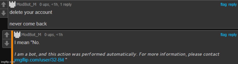 rare modbot mistake | image tagged in rare modbot mistake | made w/ Imgflip meme maker
