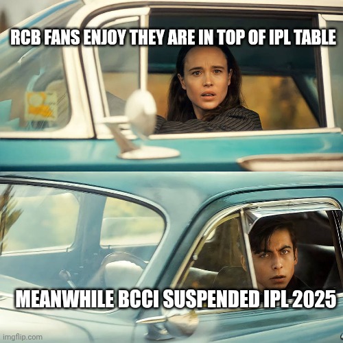Lollipop | RCB FANS ENJOY THEY ARE IN TOP OF IPL TABLE; MEANWHILE BCCI SUSPENDED IPL 2025 | image tagged in lollipop | made w/ Imgflip meme maker