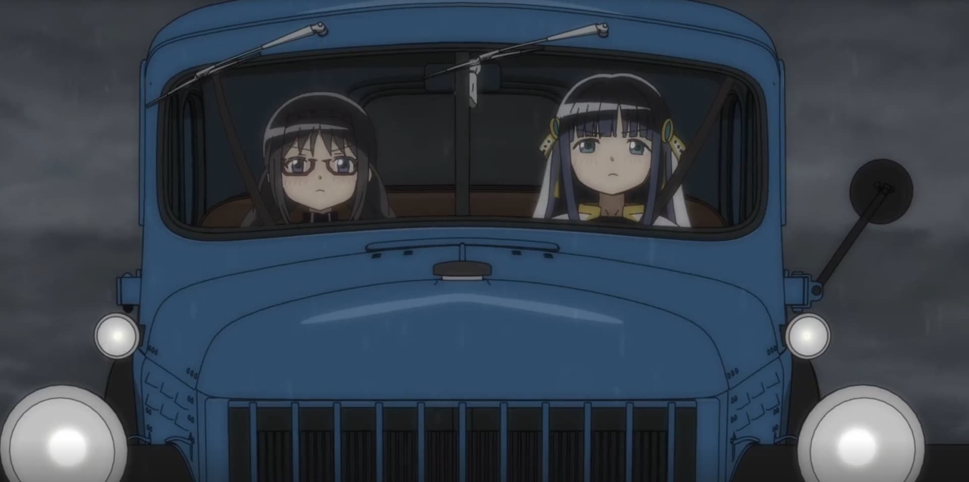 Magical Girls in Car Blank Meme Template