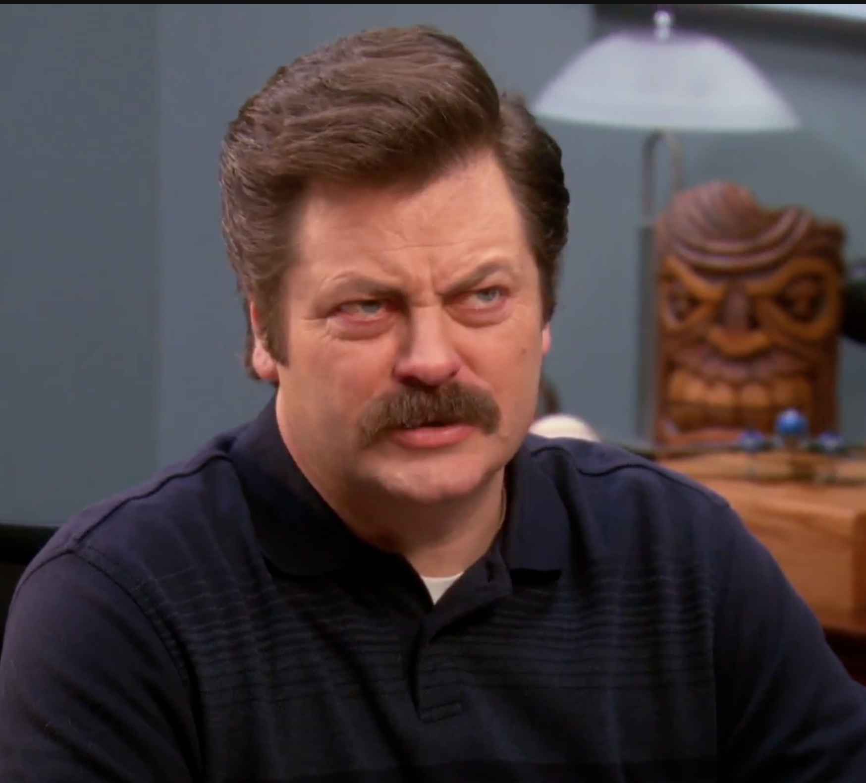 Ron Swanson what is? Blank Meme Template