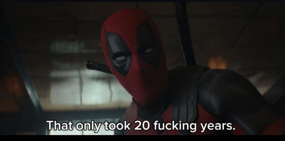 Deadpool 20 Years Blank Meme Template