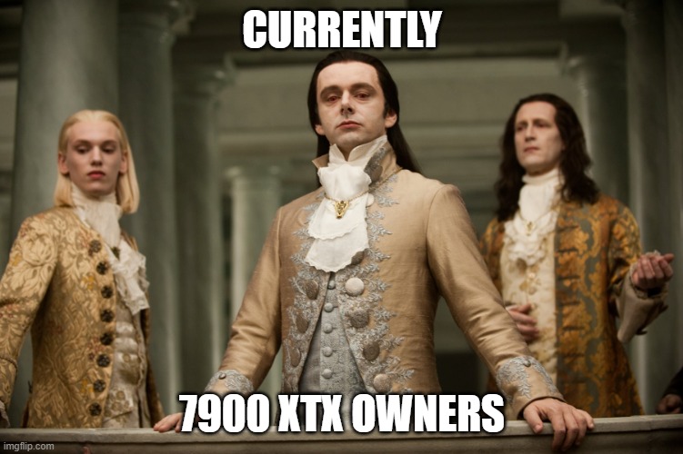 Twilight Aro | CURRENTLY; 7900 XTX OWNERS | image tagged in twilight aro | made w/ Imgflip meme maker