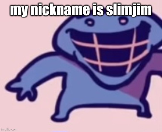 dud | my nickname is slimjim | image tagged in dud | made w/ Imgflip meme maker