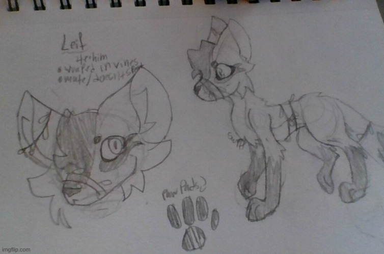 My wolf OC Leif!! | made w/ Imgflip meme maker