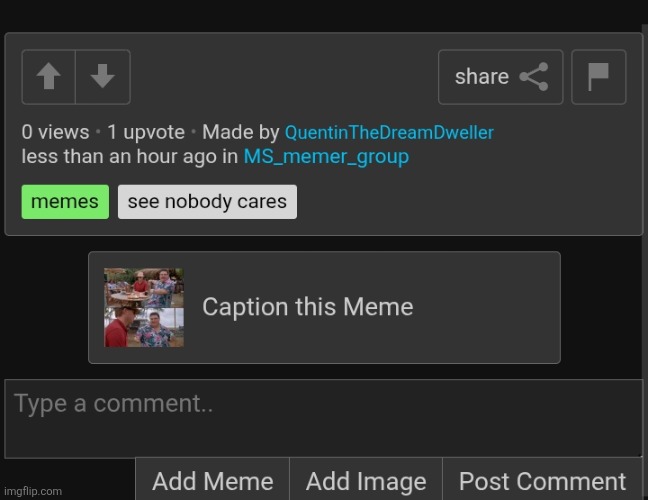 Thanks to whoever upvoted it | made w/ Imgflip meme maker