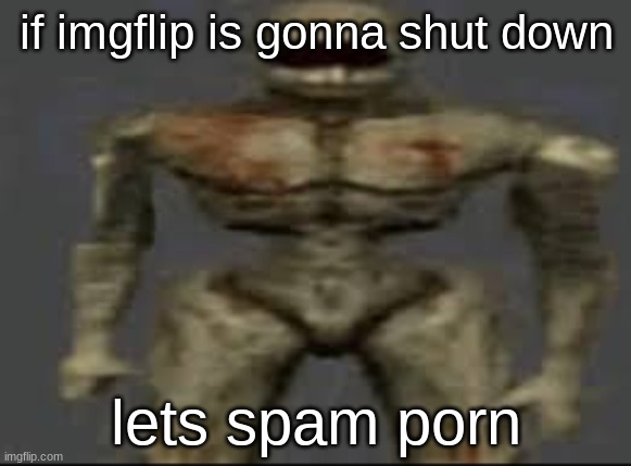 if imgflip is gonna shut down; lets spam porn | made w/ Imgflip meme maker