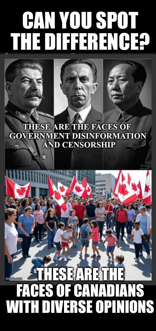 ??CanadaRising?? | CAN YOU SPOT THE DIFFERENCE? THESE ARE THE FACES OF CANADIANS WITH DIVERSE OPINIONS | made w/ Imgflip meme maker