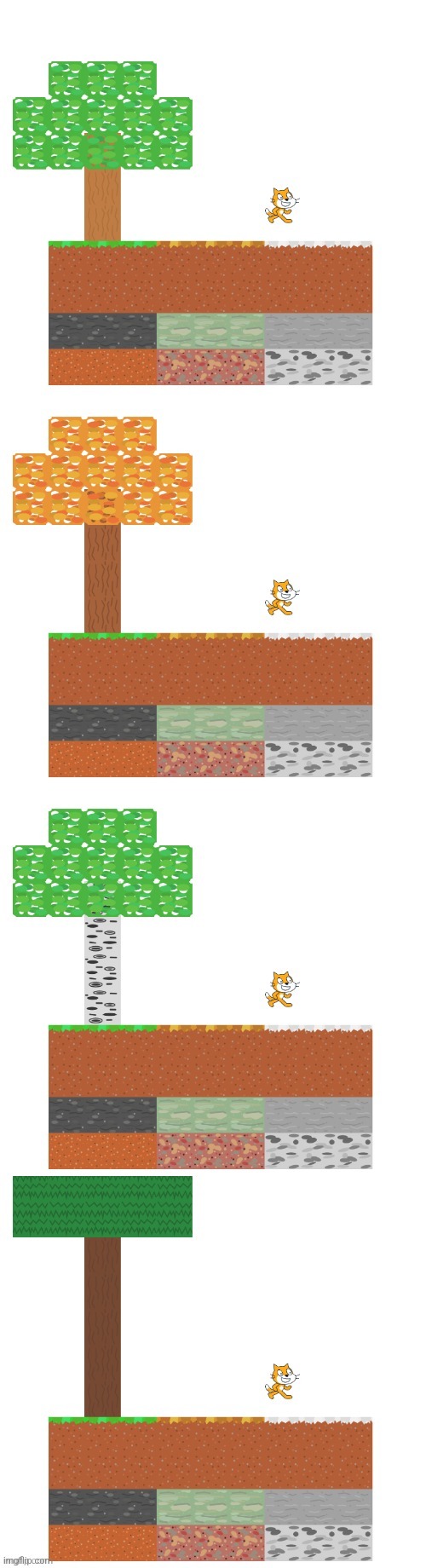 I made randomly generating trees | image tagged in scratch | made w/ Imgflip meme maker