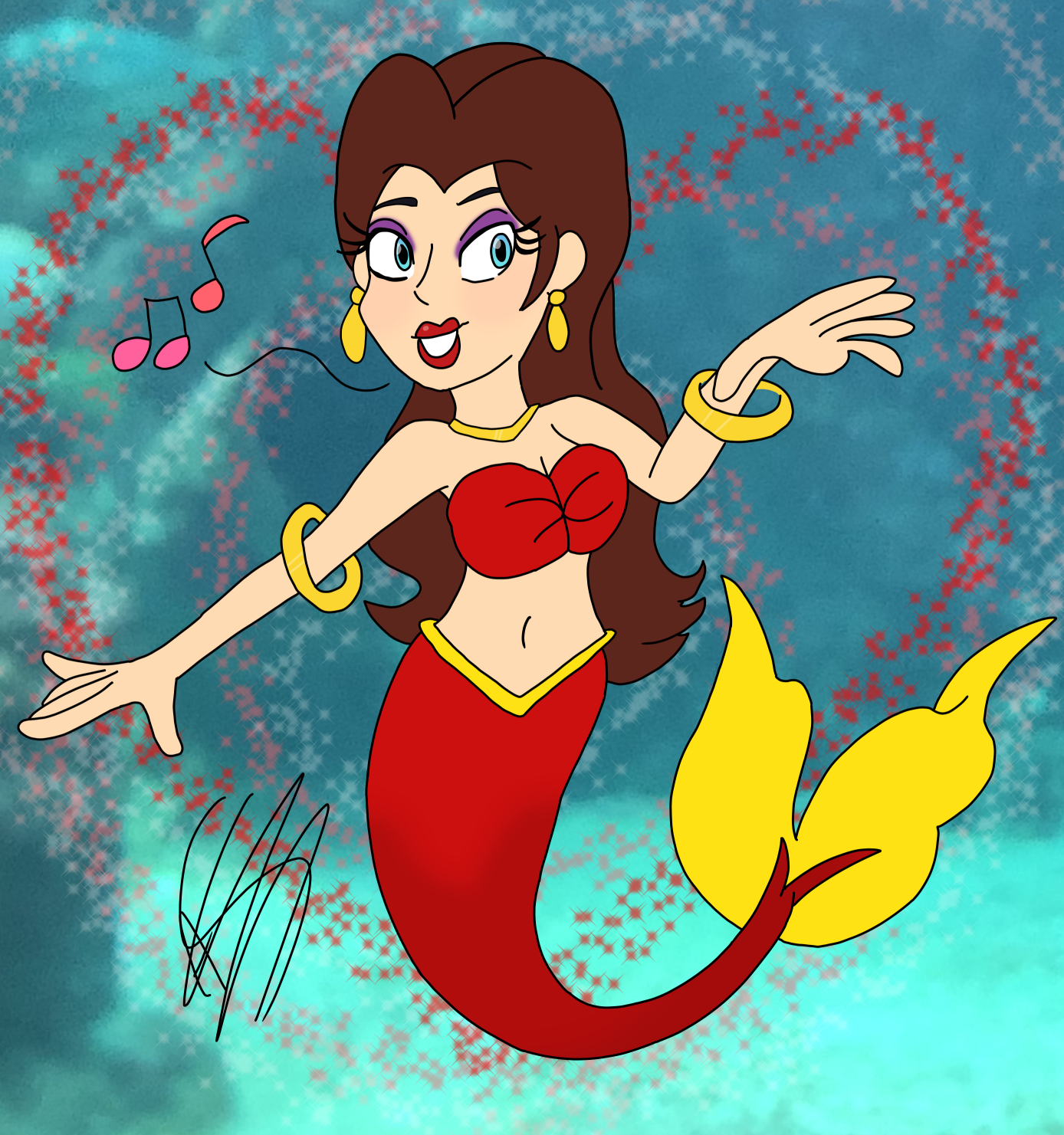 mermaid pauline Blank Meme Template