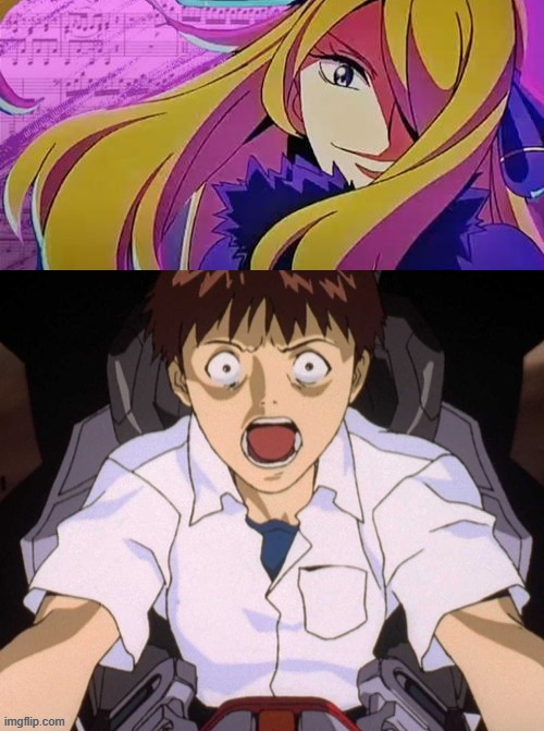 shinji is screaming at cynthia | image tagged in shinji is screaming at what scene,cynthia,wicked,neon genesis evangelion,pokemon,gaming | made w/ Imgflip meme maker