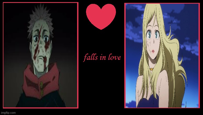 what if yuji falls in love with melissa ? | image tagged in what if character falls in love,melissa,my hero academia,yuji,jujutsu kaisen,crossover memes | made w/ Imgflip meme maker