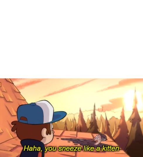 Sneeze Like a Kitten Blank Meme Template