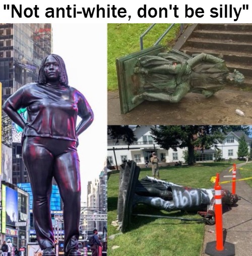 "Not anti-white, don't be silly" | image tagged in woke,identity politics,american politics | made w/ Imgflip meme maker
