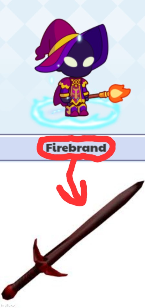 firebrand!11!!1!! (yes I'm playing prodigy get over it) | image tagged in roblox,firebrand | made w/ Imgflip meme maker