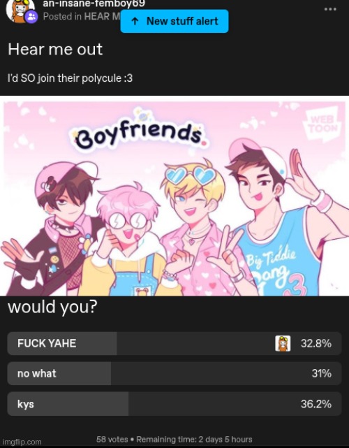 Tumblr really do be hating on my HMOs fr | made w/ Imgflip meme maker
